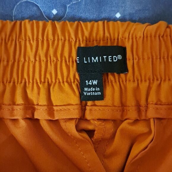 The Limited orange jogger pants size 14 W - Picture 3 of 6
